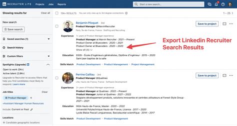 export linkedin search results|How To Efficiently Export LinkedIn Search Results In A Few .